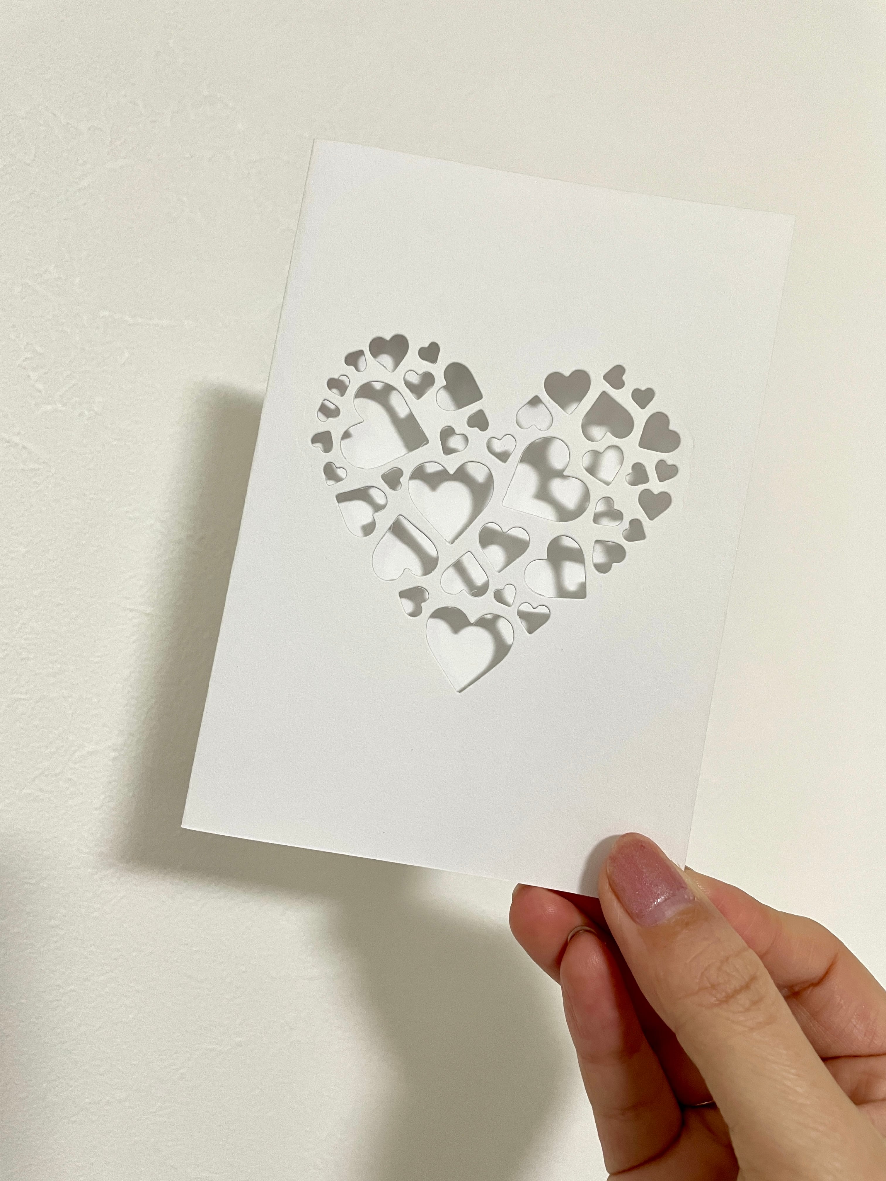 アルコールインクアートフレーム台紙（ハート） | HAPPY CHALLENGE ART