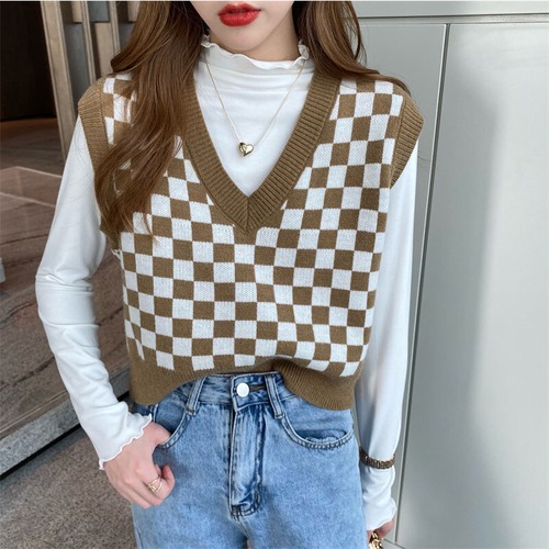 スプリングオータムセーター ニットクロップドトップス 春物 秋物 GU_DUO婦人服81851867777