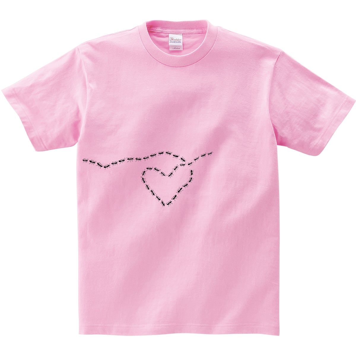 アリの大行進 ハートマーク Tシャツ am24 おもしろtシャツ