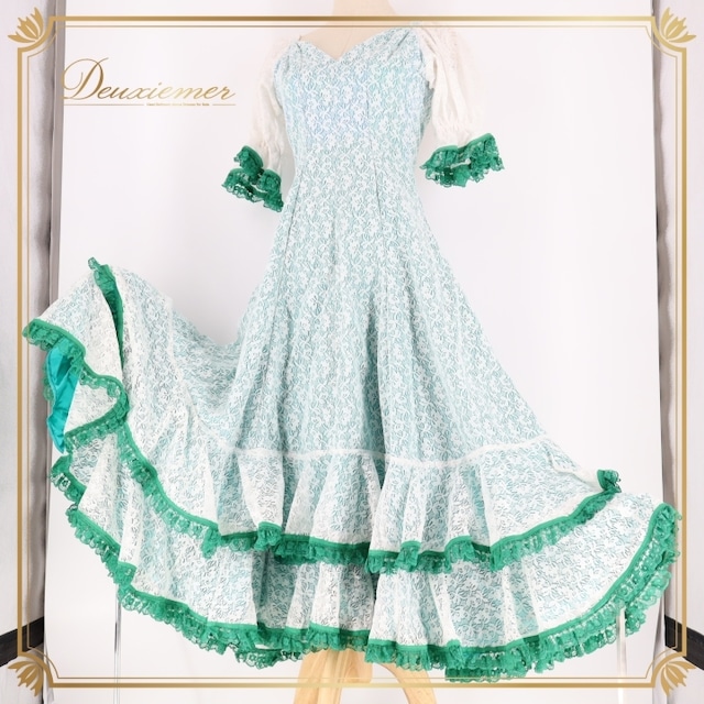 フラメンコ 衣装 ワンピース ドレス レース 緑 青 高級感 フリル ボランテ ダンス パーティ 発表会 ホワイト系 グリーン系 おしゃれ 可愛い エレガント ステージ衣装 ダンス衣装 レディース ふんわり レトロデザイン フラメンコ 衣装 ワンピース ドレス レース 緑 青 高級感 フリル ボランテ ダンス パーティ 発表会 ホワイト系 グリーン系 おしゃれ 可愛い エレガント ステージ衣装 ダンス衣装 レディース ふんわり レトロデザイン