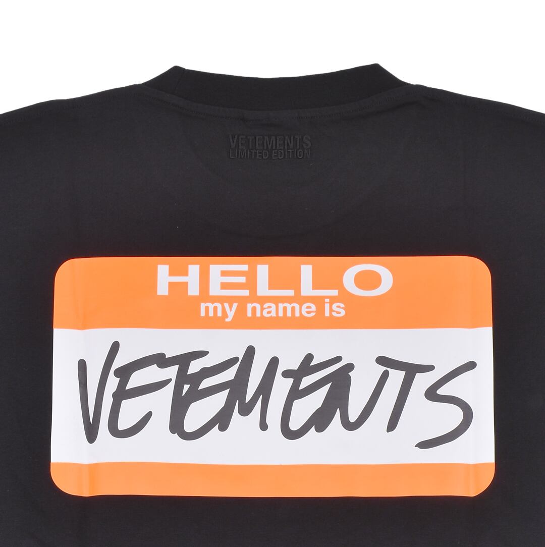 ami さん着用　vetements Tシャツ VETEMENTS ( ヴェトモン ) My Name Is Vetements T シャツ