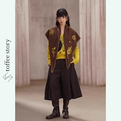 静寂の庭を歩く影のプリーツキュロット《C0257》