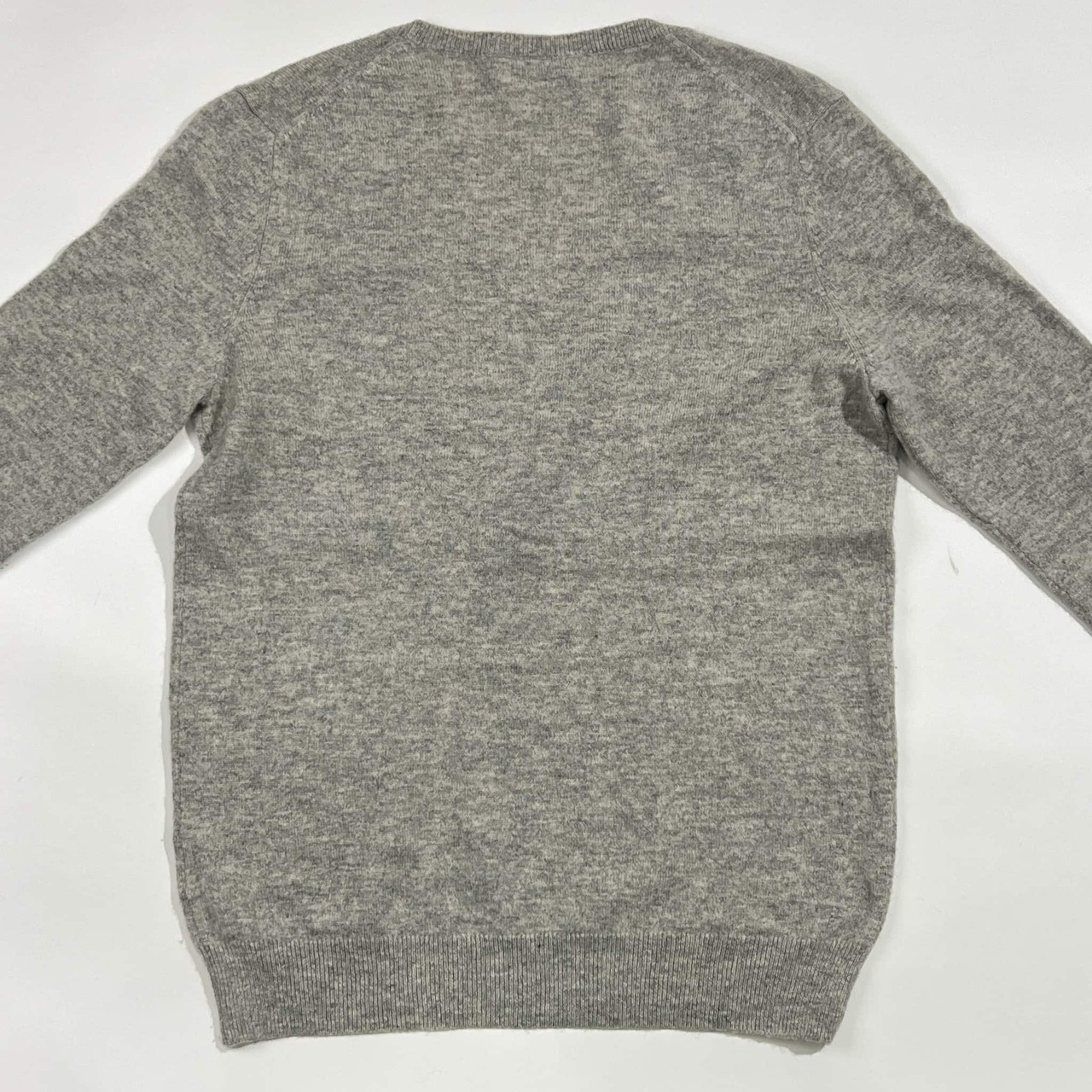 カシミヤ100% UNIQLO ユニクロ Vネック ニット セーター L/グレー レディース