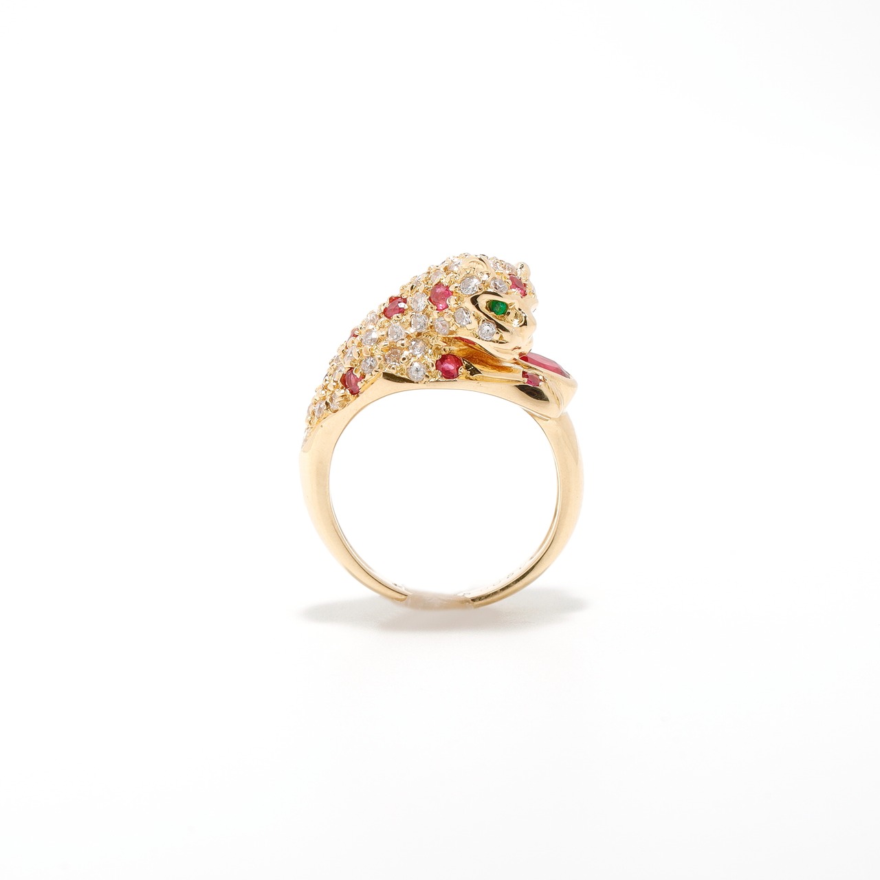 ルビー デザイン リング K18 / 0.450ct / DA 0.500ct