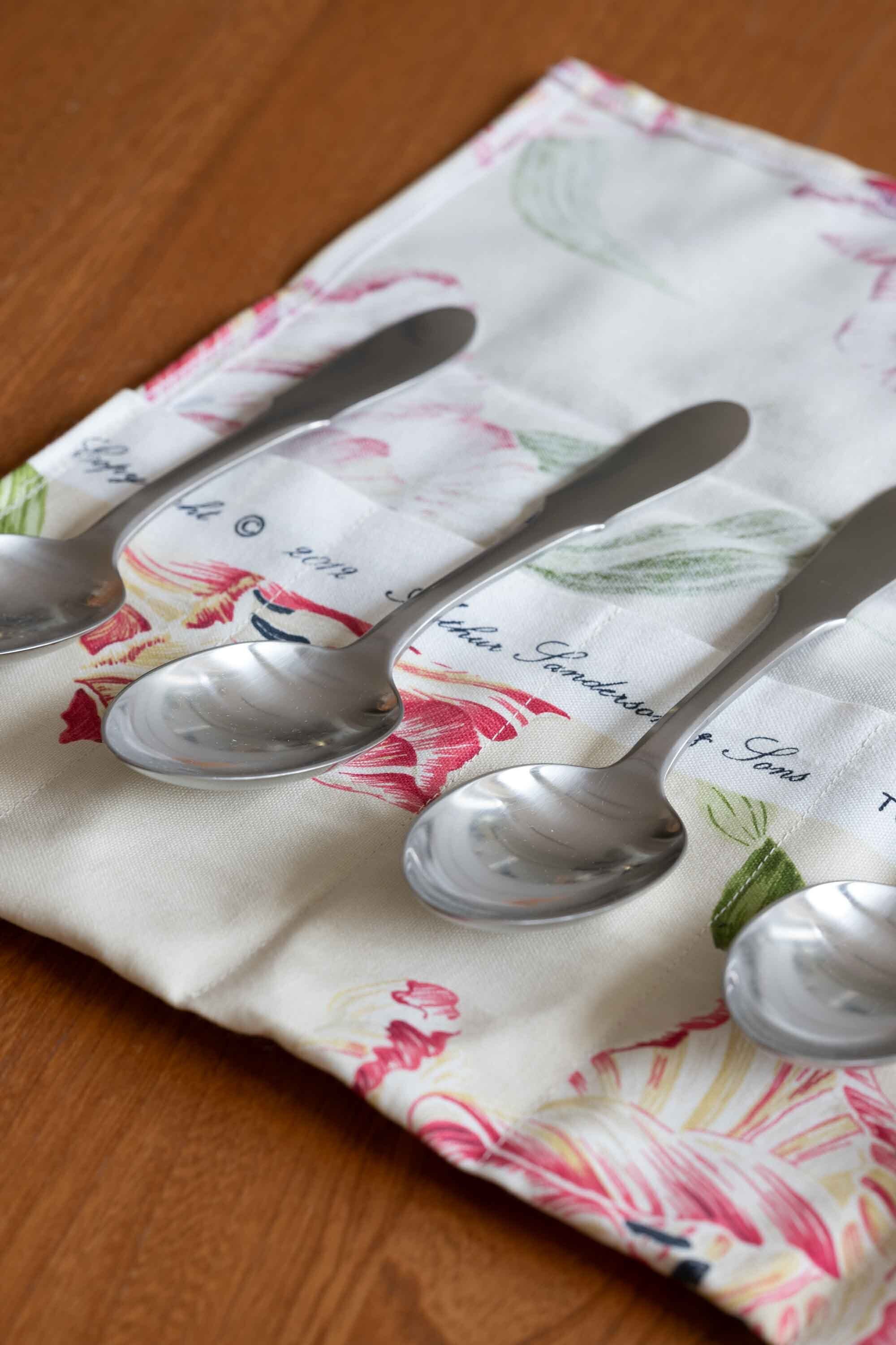 Mitra (ミトラ) テーブルスプーン 6本 オリジナルカトラリー入れ付 Georg Jensen(ジョージ・ジェンセン)1941年〜