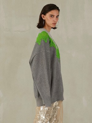 【25AW】PRANK PROJECT プランクプロジェクト / Lace-Line Over-Knit / レースニット