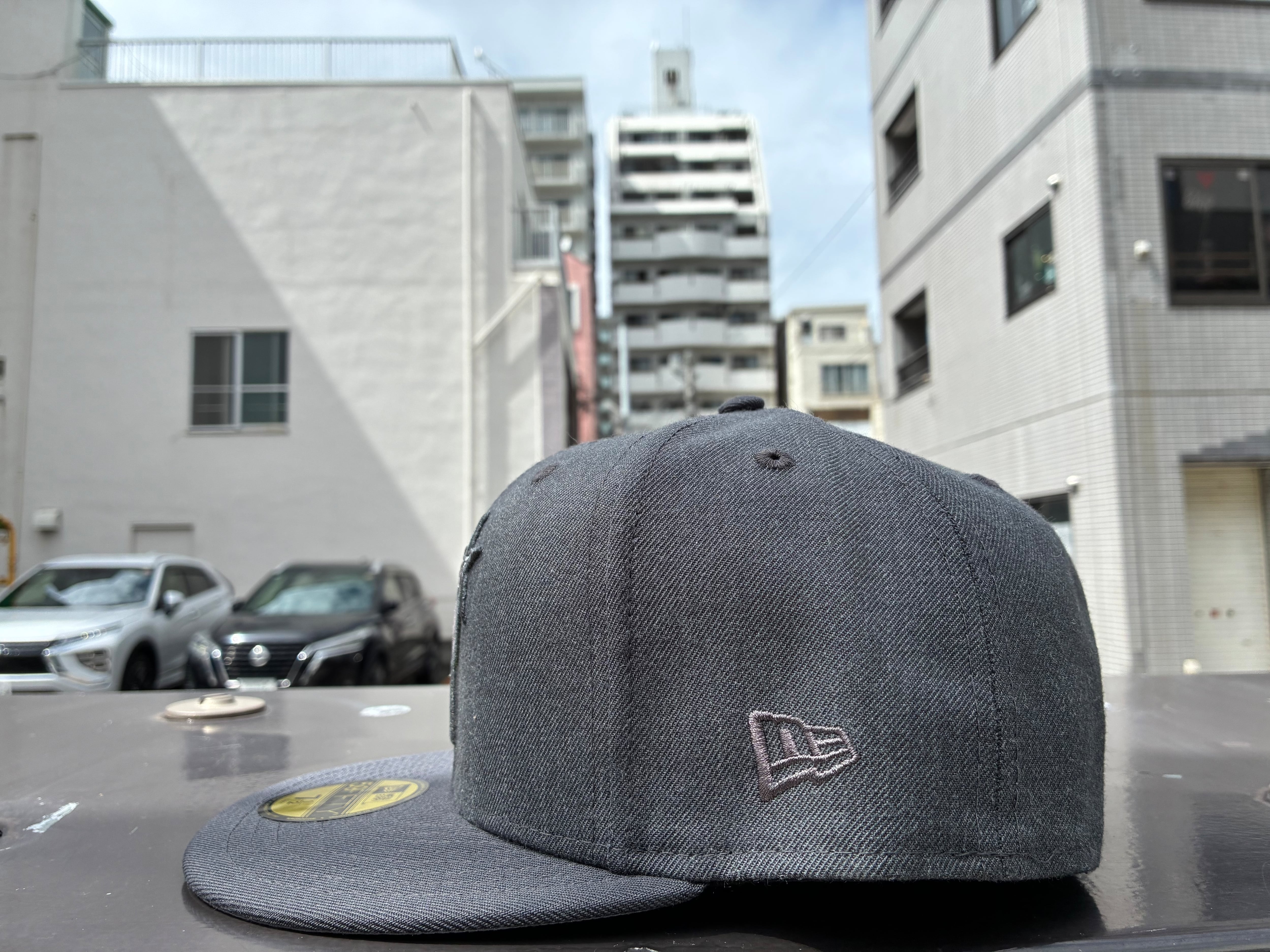NEW ERA 59FIFTY NPB Dark Shadow 横浜DeNAベイスターズ ヘザー