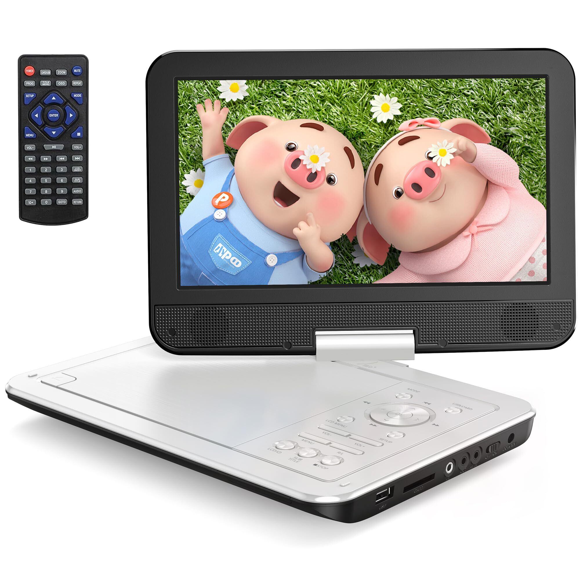 Yoton ポータブルDVDプレーヤー 12.5インチ、10.5インチLCD画面搭載