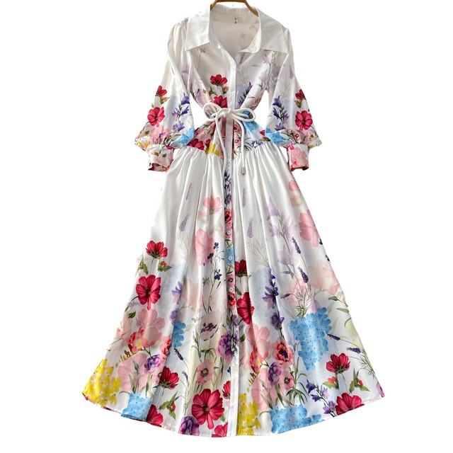 ブロンシュフローラワンピース L1933