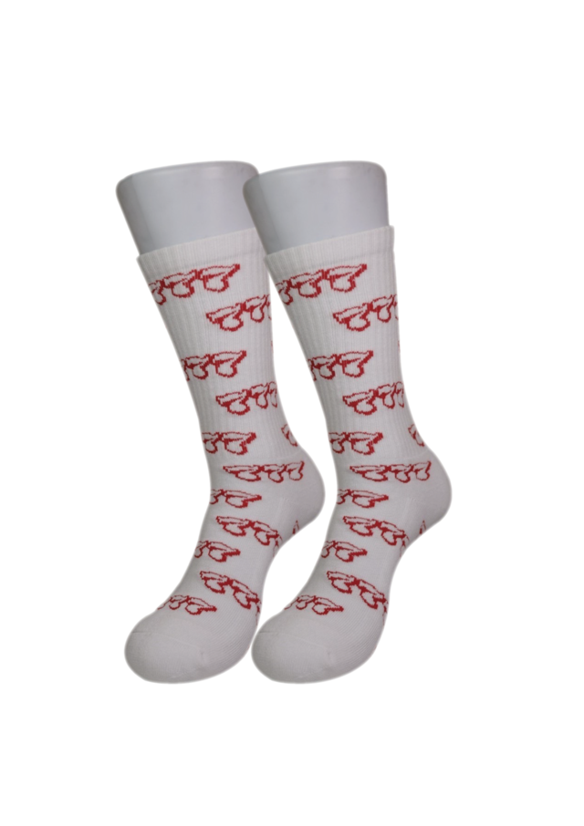 Three seven socks White