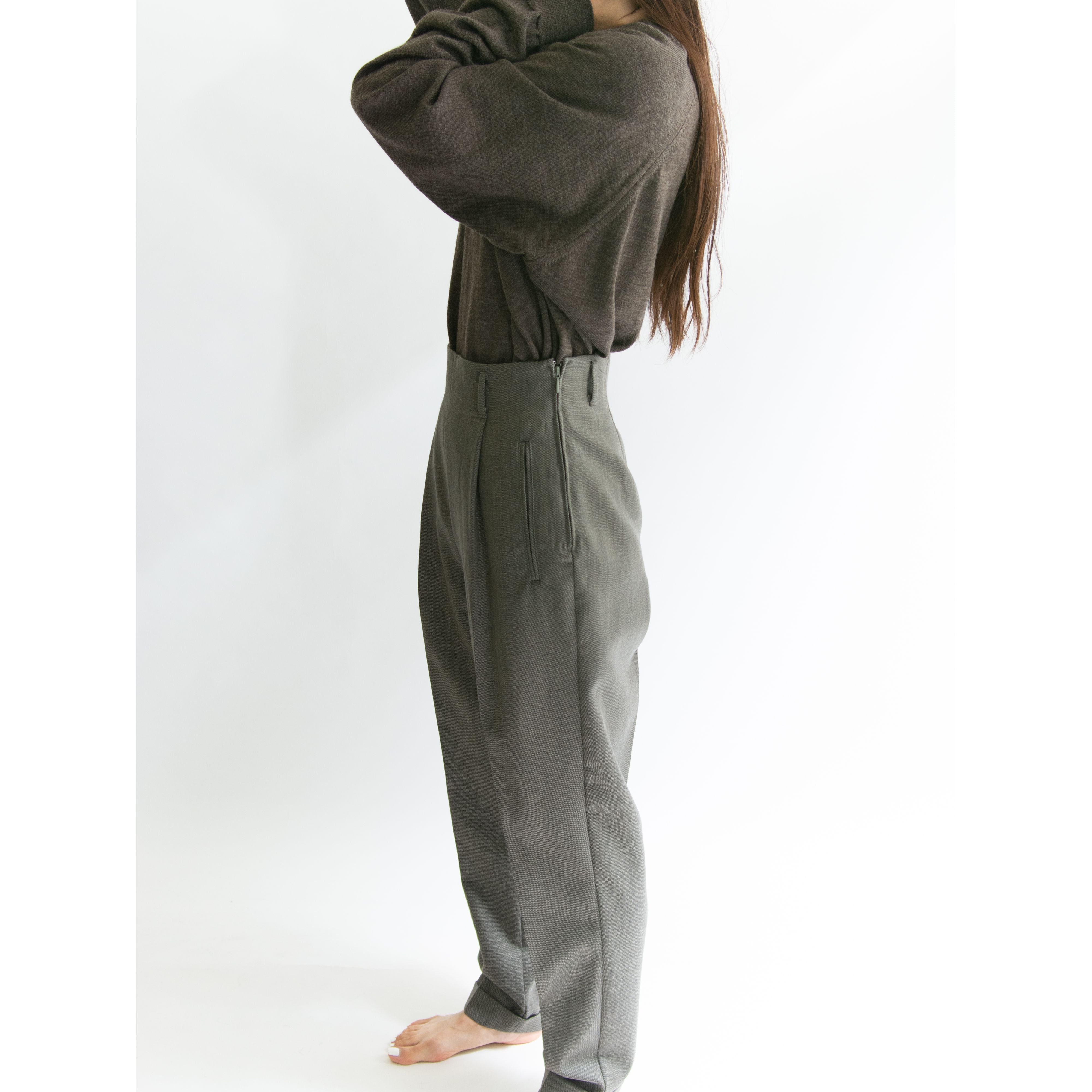 【UNITED COLORS OF BENETTON】Made in Italy wool slacks（ベネトン イタリア製ウールスラックス）10d