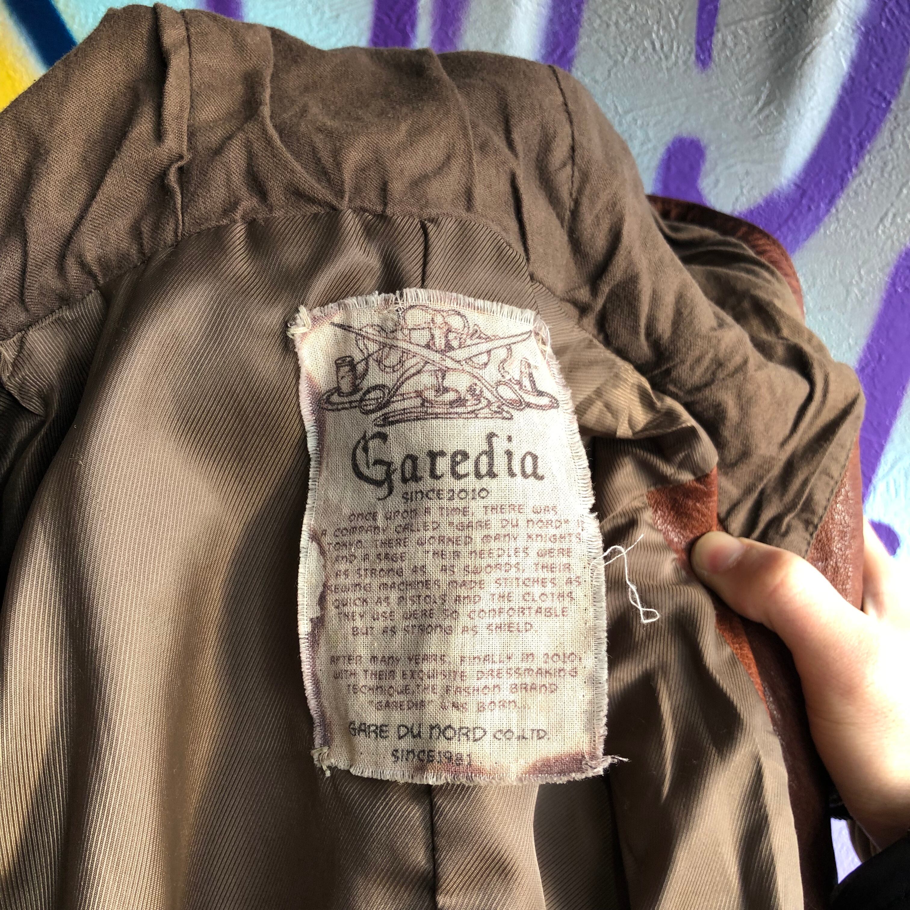 size M brown leather hoodie Garedia | 古着屋border size M brown leather hoodie Garedia | 古着屋border