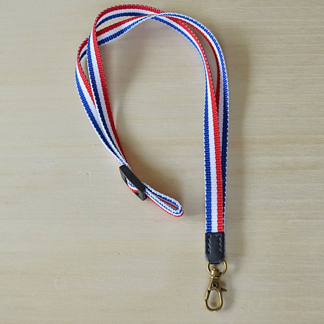 フランスオリンピックロゴ トリコロール スマホストラップ ネックストラップ【ストライプ トリコロール】 | ナチュラルズ