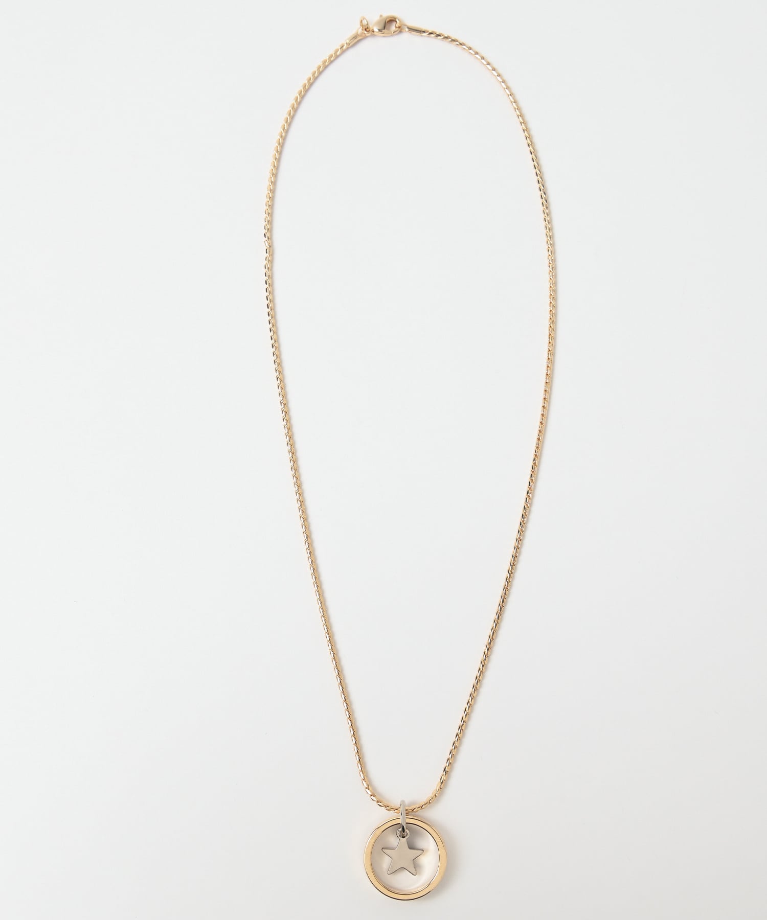 DEPROID Circle star  necklace (GLD) DP-198