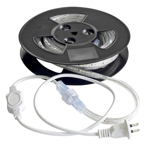 【在庫処分】富士倉 LEDロープライト両面発光白5M(電源付き)FRL-W5M-W
