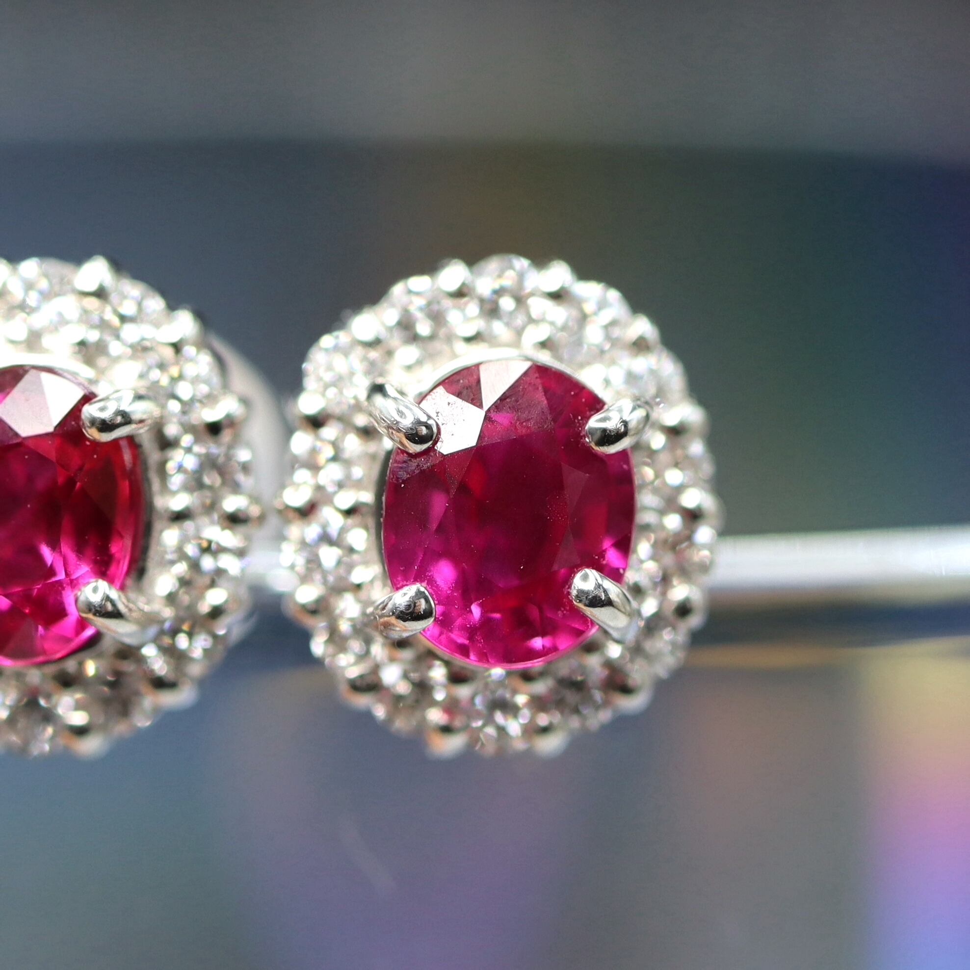 Pt900 ルビーダイヤモンドピアス | FADEN JEWELRY