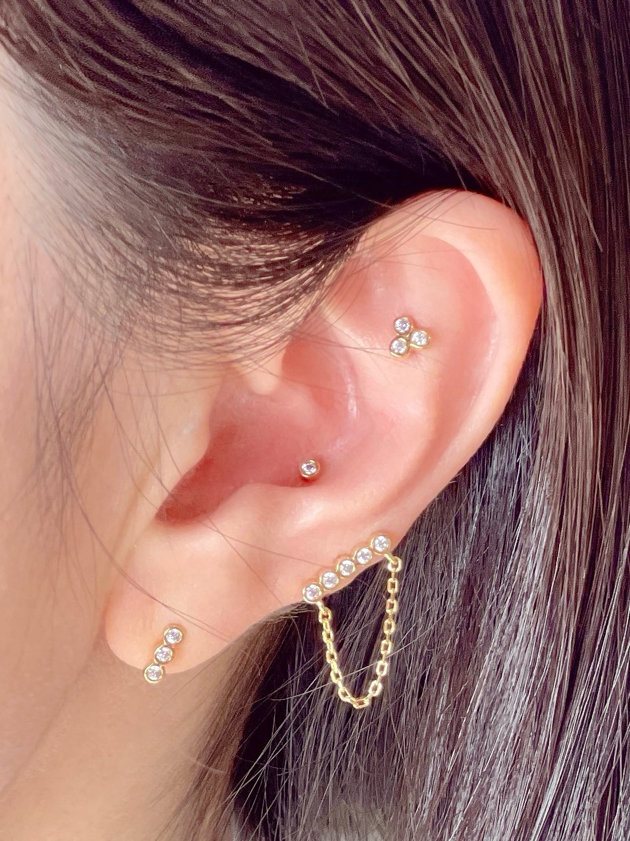 Dot chain 4 set (Silver 925)