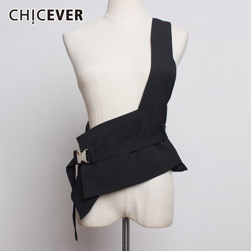 CHICEVERルーズベルトレディースワイド非対称レースアップアクセサリーベルト服2020シーズン ハーネス 6base572589755610