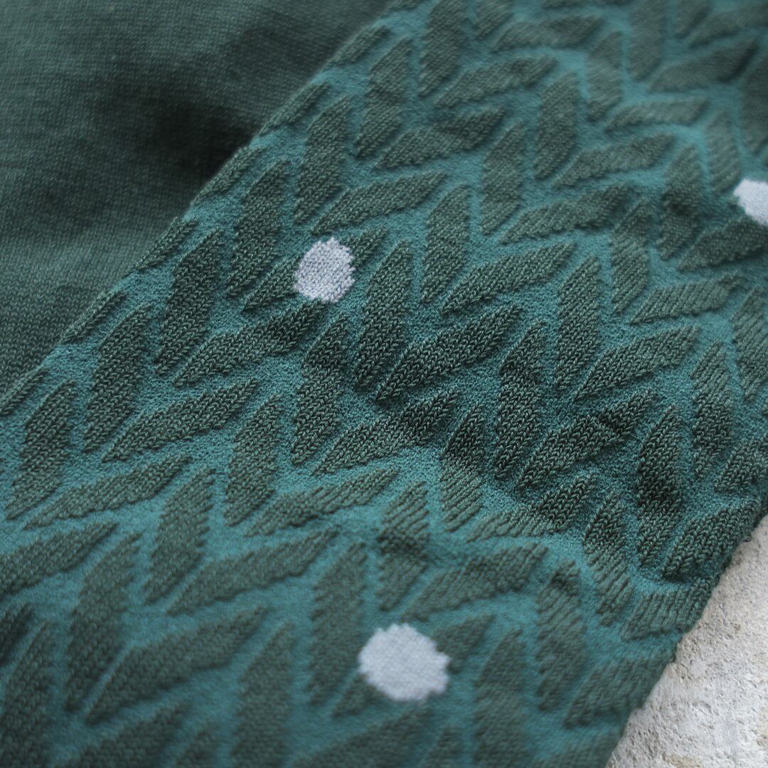 atelier naruse アトリエナルセ 【MODEL】コットン dot x herringbone タイツ