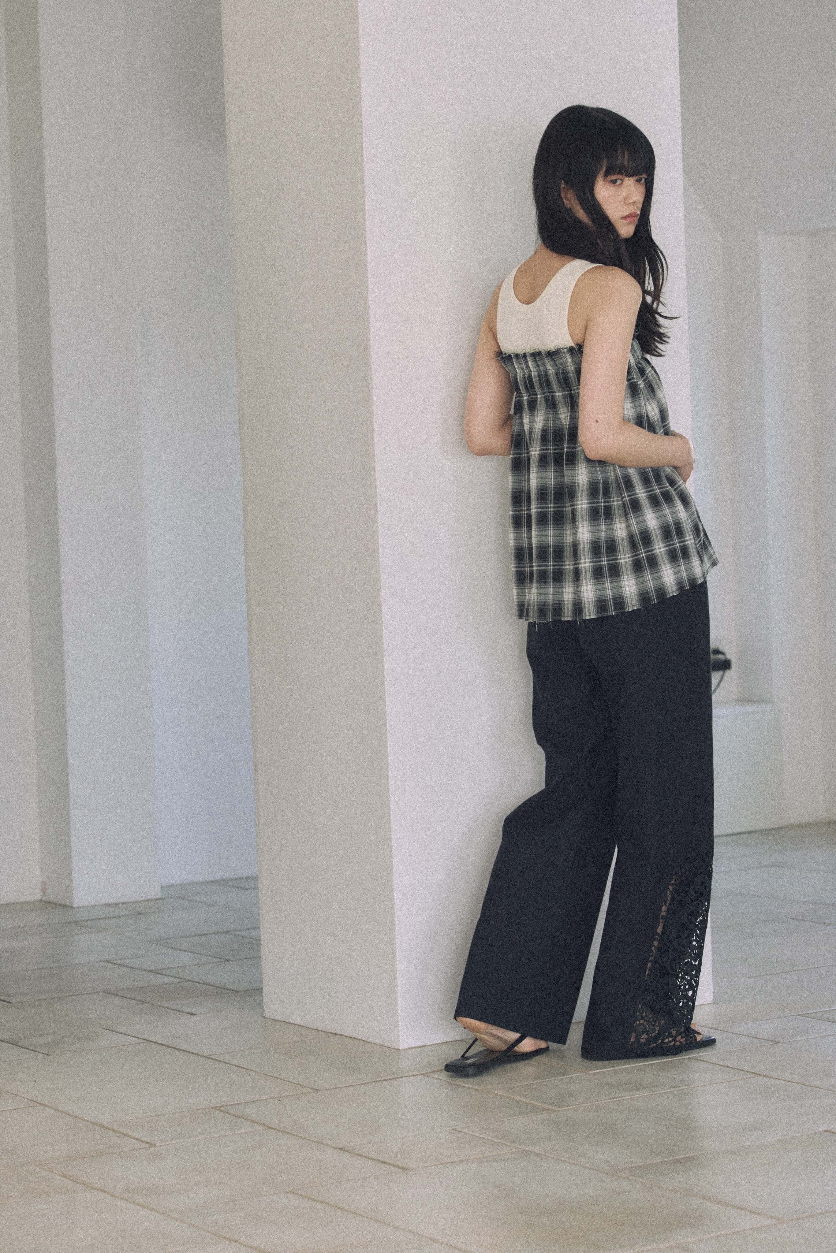 DU260519 Check Bustier 【set up可】 | dium.