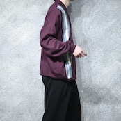 switching knit polo sweat