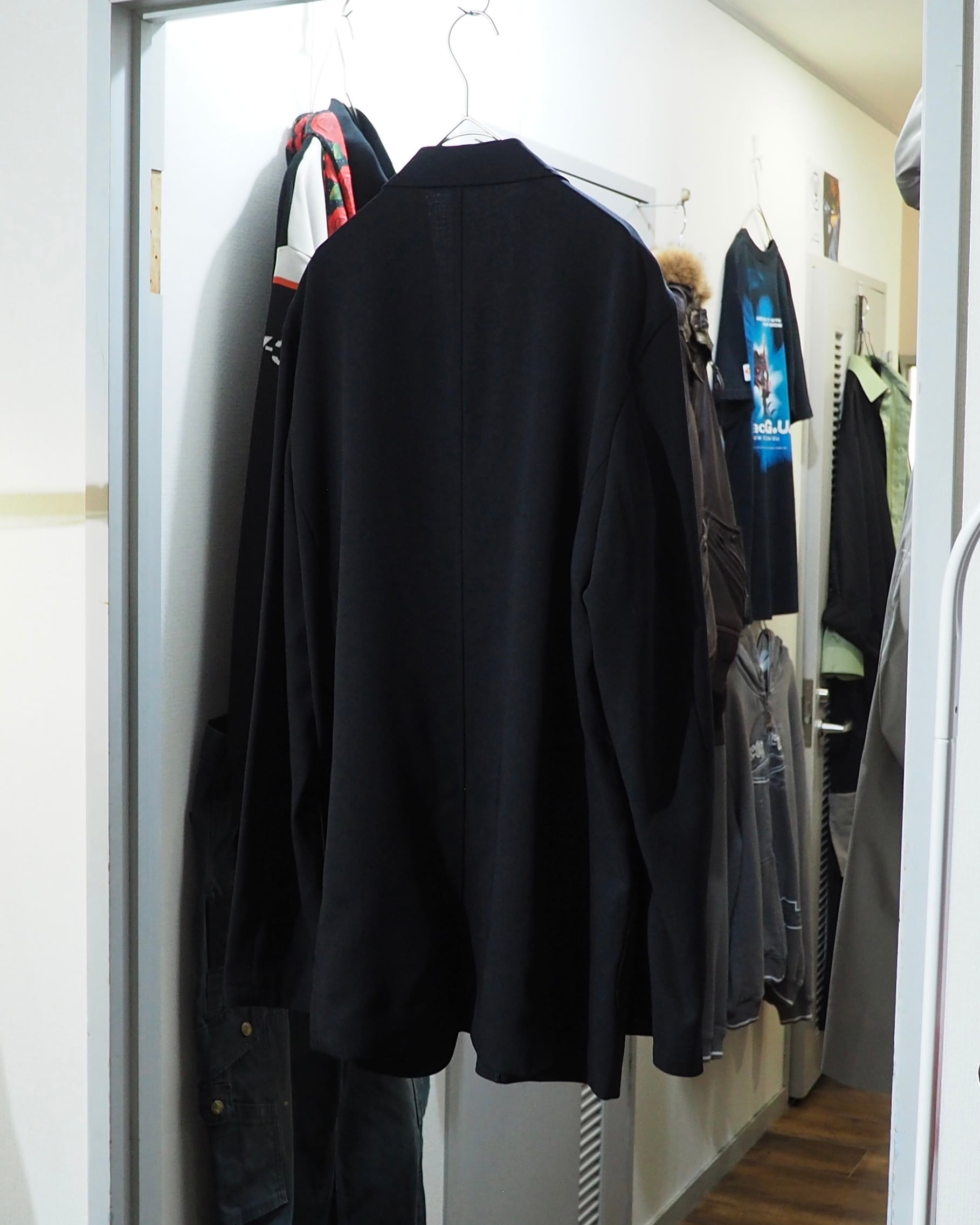 2000s ” sec ” Beautiful Light Blue switching Tailored jacket