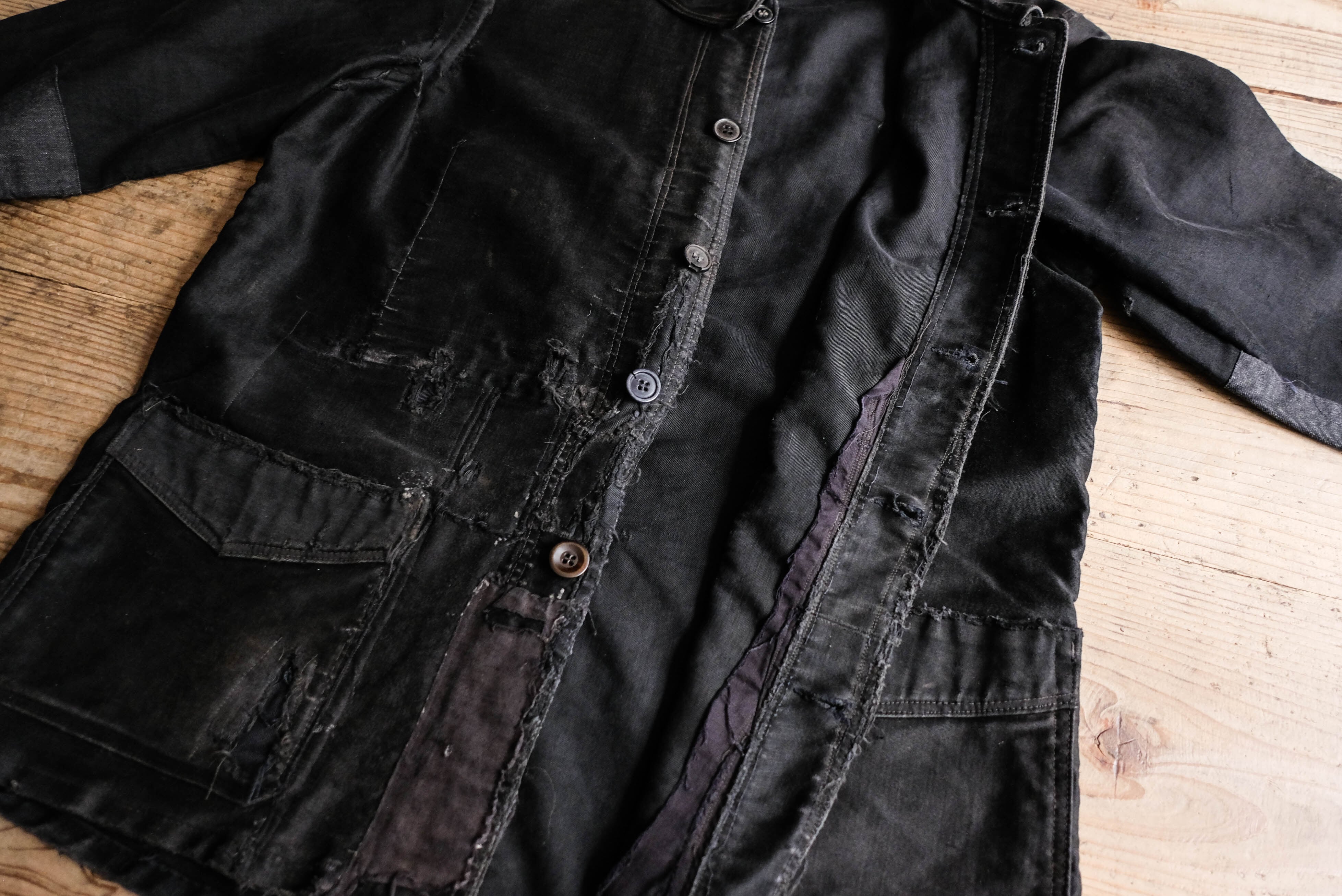 1940s フランス JUPITER ブラックモールスキンジャケット2 | militaria  