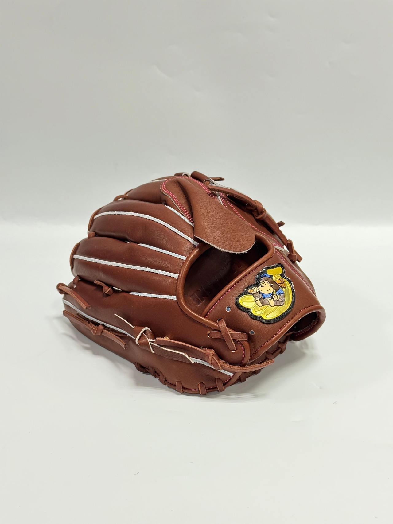 ごりら印の野球道具　限定硬式グラブ　高校野球対応　OBKｰ20型　右投げ用　チョコレート×チョコレート・画像3