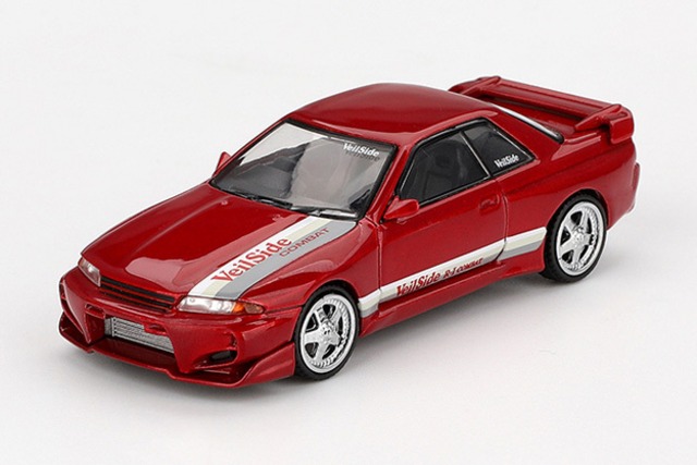 MINI GT 1/64 Nissan スカイライン GT-R R32 Veilside コンバット C-I ジェムレッド(右ハンドル)