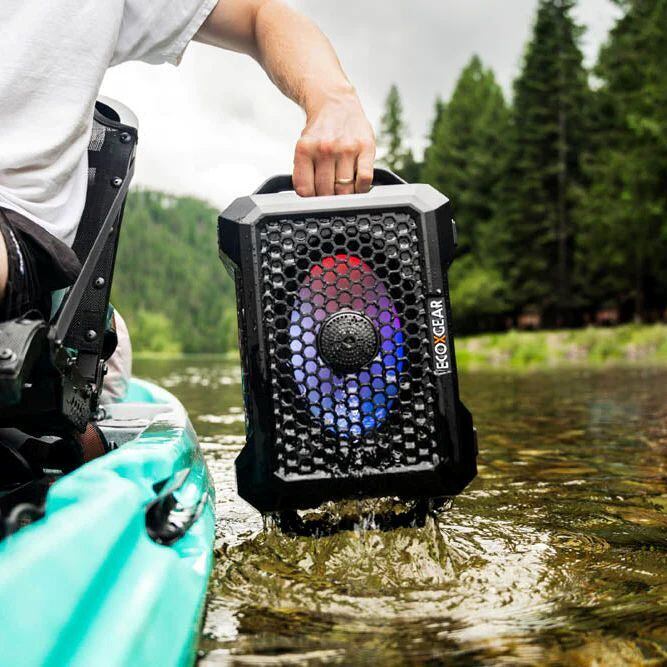圧倒的重低音×完全防水】ECOXGEAR Defender 12V Black アウトドア