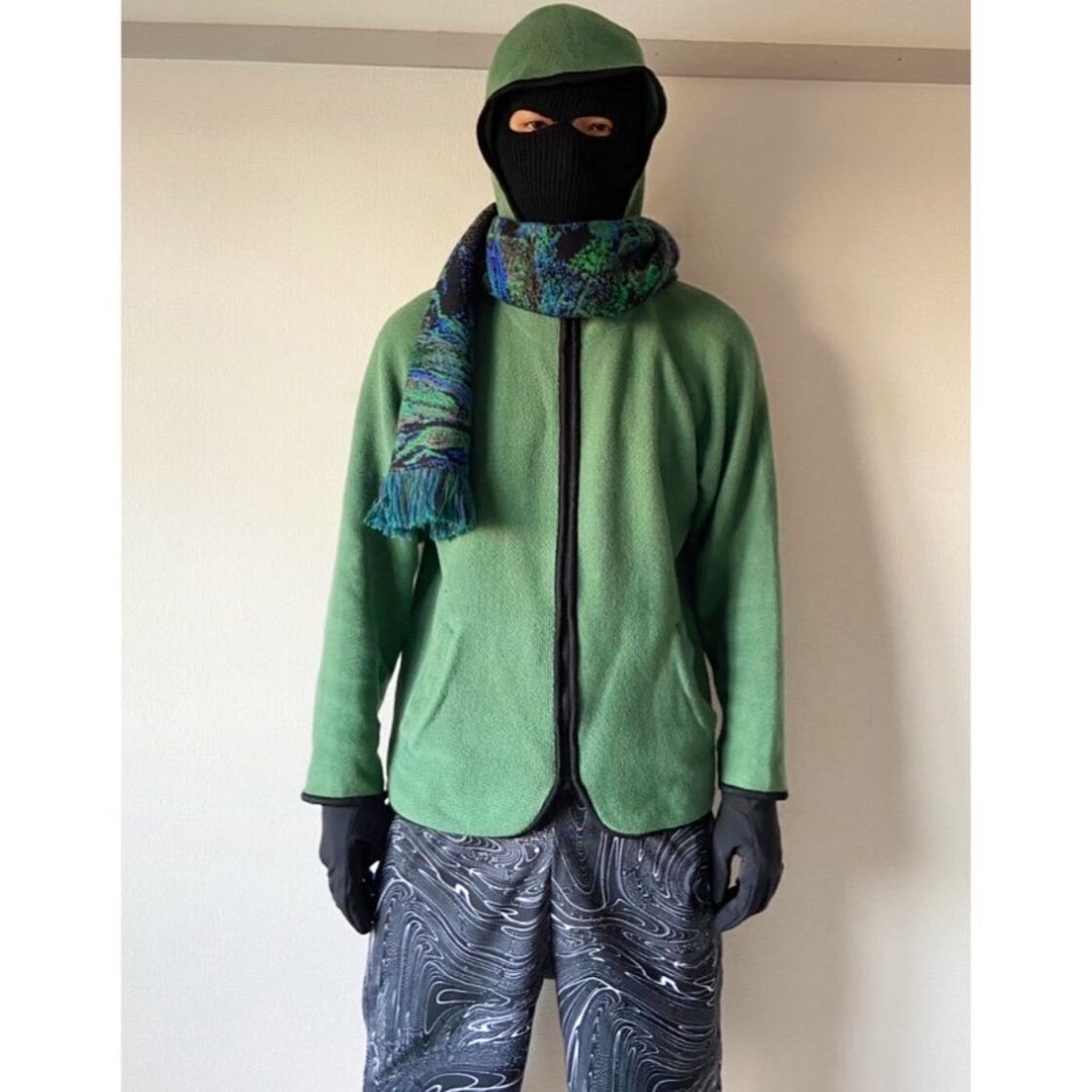 00s 〜 GO-LIKE-O 2158 御来光 light green cotton full zip parka 