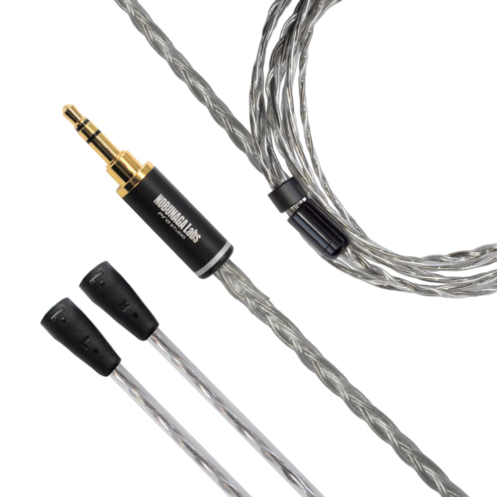 《SALE》【特選アウトレット】睡蓮(すいれん)NOBUNAGA Labs HYBRID:3.5mmステレオミニ/SENNHEISER IE用ケーブル