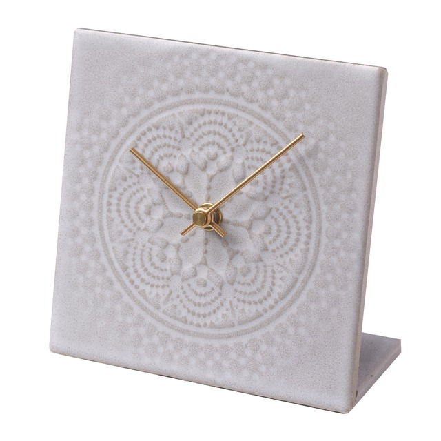 LACE TILE CLOCK　ホワイト