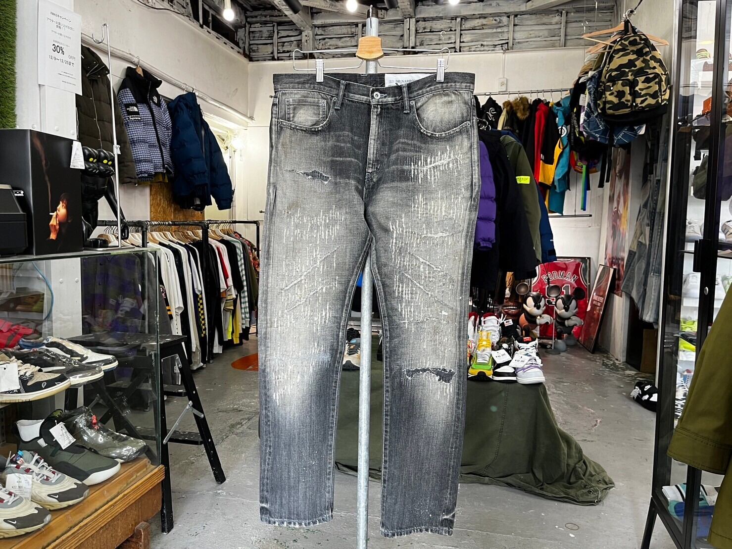 NEIGHBORHOOD SAVAGE DP NARROW C-PT DENIM BLACK XL 221XBNH-PTM09 