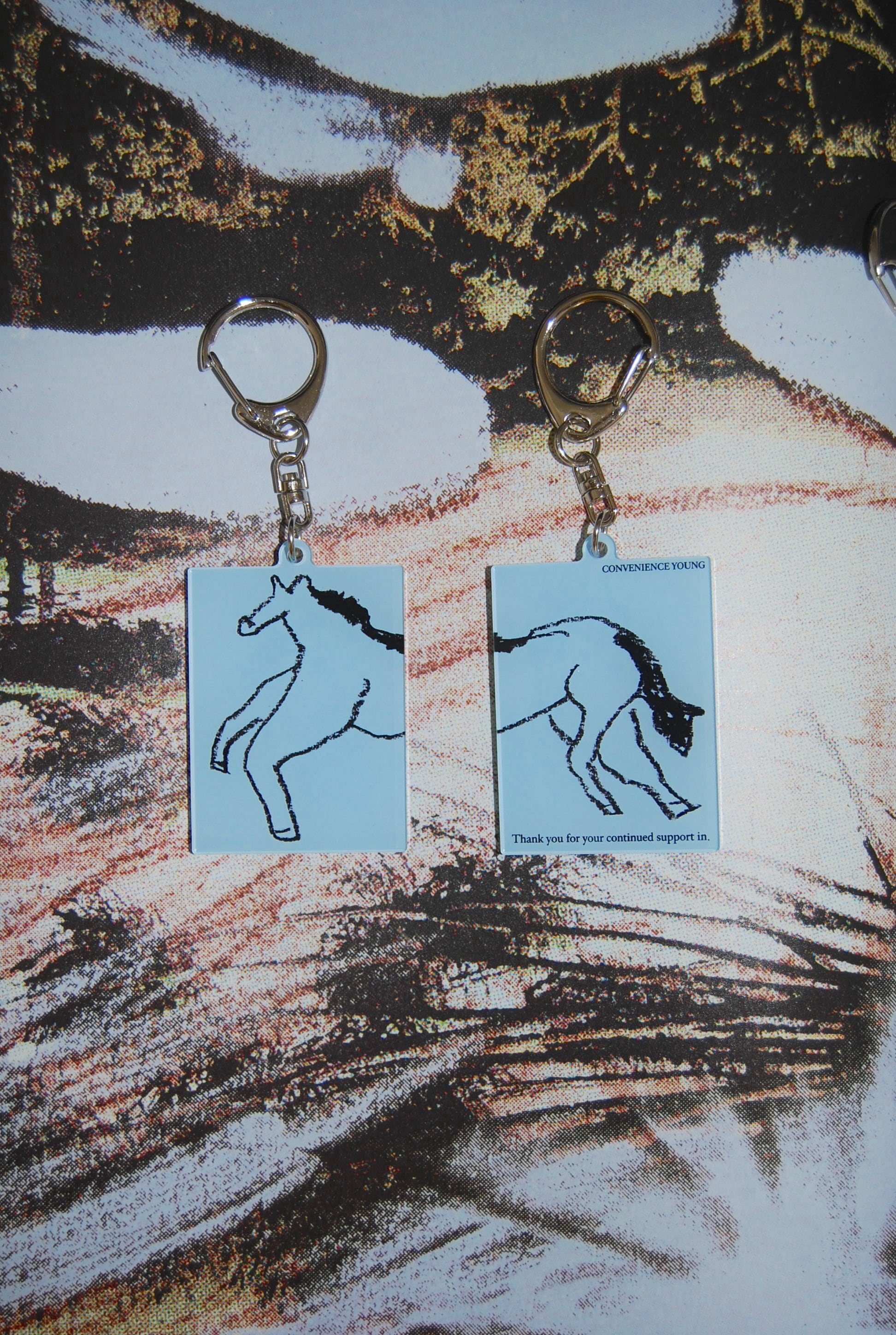 Blue Horse : Keychain | CONVENIENCE YOUNG