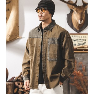 Front pocket design shirt P410