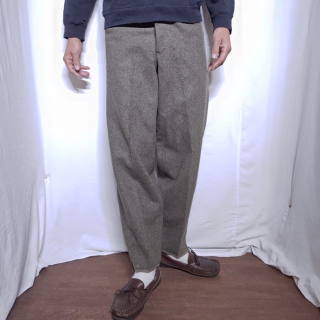 NOS ? 1940s Swedish Army Wool Pants / デッドストック？ユーロ