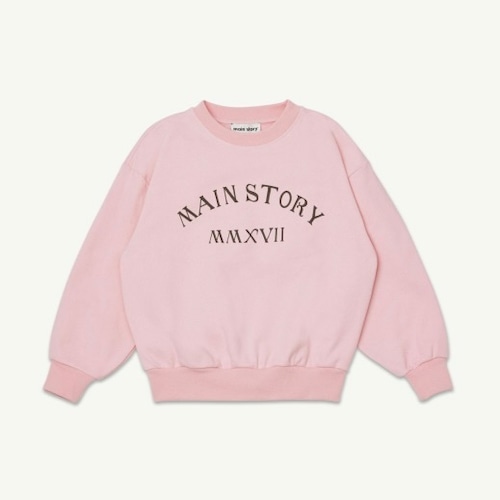 《main story 2026AW》Bubble Sweatshirt / Rose Shadow