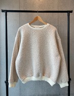 【SALE】Honey-pattern Wool Sweat_Ivoryのみ