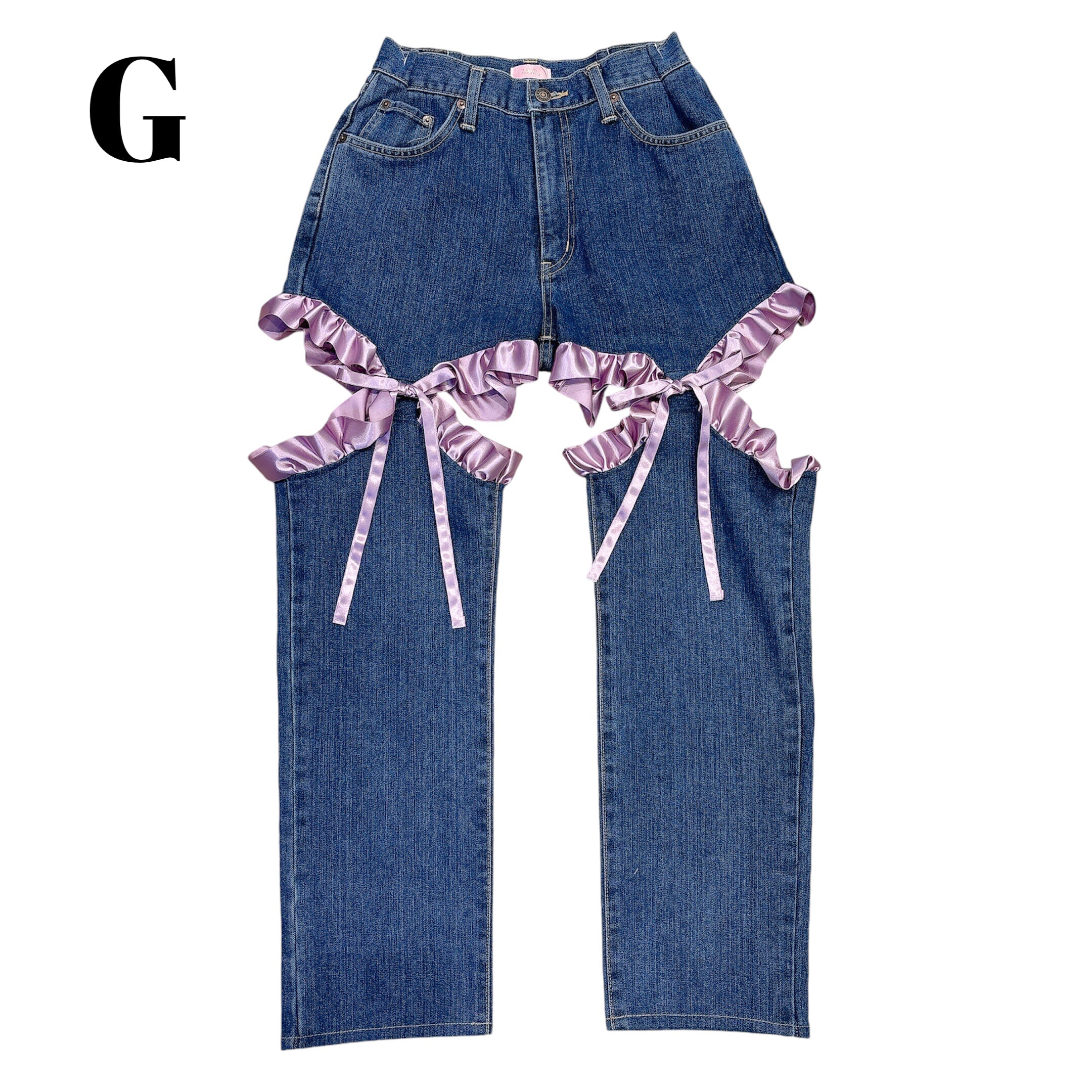 限定】カットアウトリメイクデニムパンツ | lilLilly official webstore