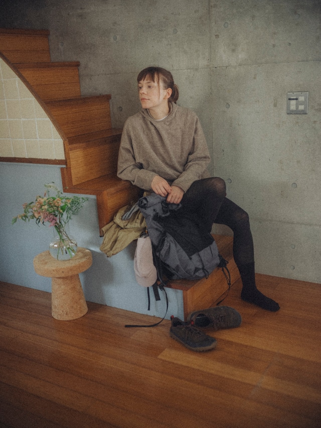 Ultra fine merinowool leggings col.chernozem