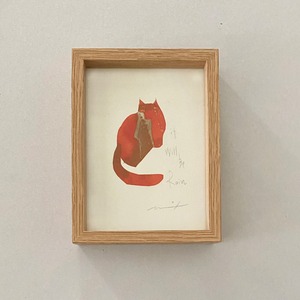 《ノエルの贈り物》溝上幾久子"It will be rain" Mizokami Ikuko 紙版画