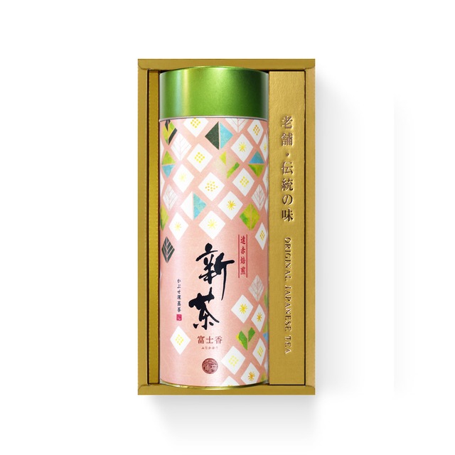 【2024新茶】高級煎茶「富士香」ソムリエブレンド200g 茶缶入
