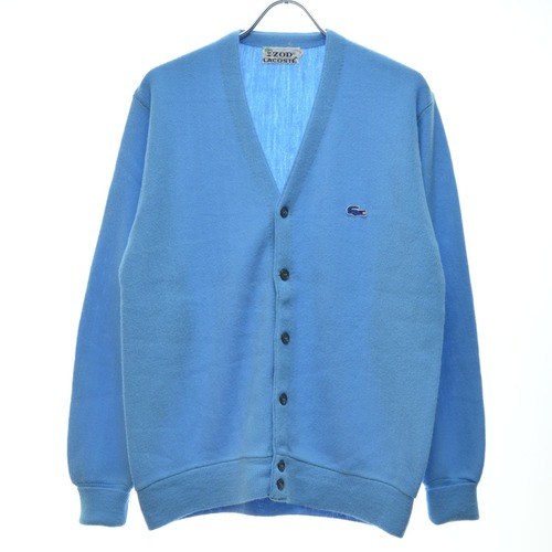 IZOD LACOSTE / アイゾッド ラコステ 70s 糸巻きタグ 青ワニ アクリルニット長袖カーディガン