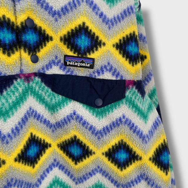 patagonia パタゴニア　シンチラスナップT フリース　幾何学模様　柄　M