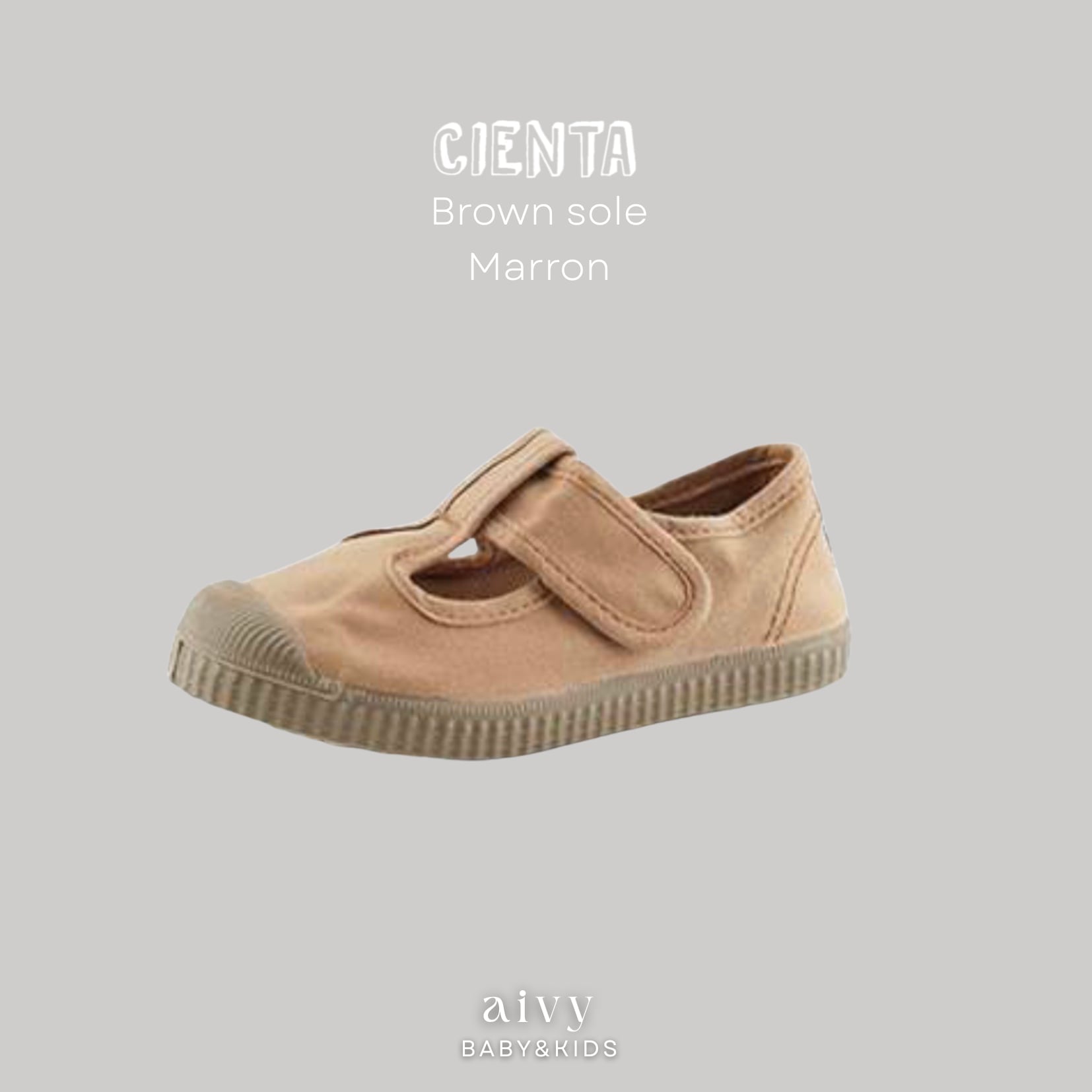【予約/送料無料】cienta / Brown sole / Marron