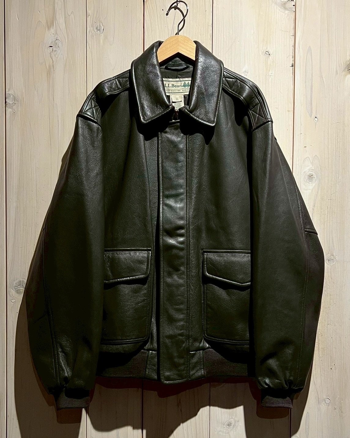 a.k.a.C.a.k.a vintage】“L.L.Bean” Vintage Loose A-2 Leather Jacket
