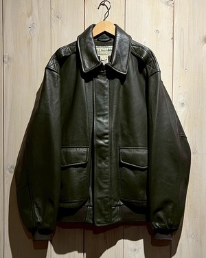 【a.k.a.C.a.k.a vintage】“L.L.Bean” Vintage Loose A-2 Leather Jacket