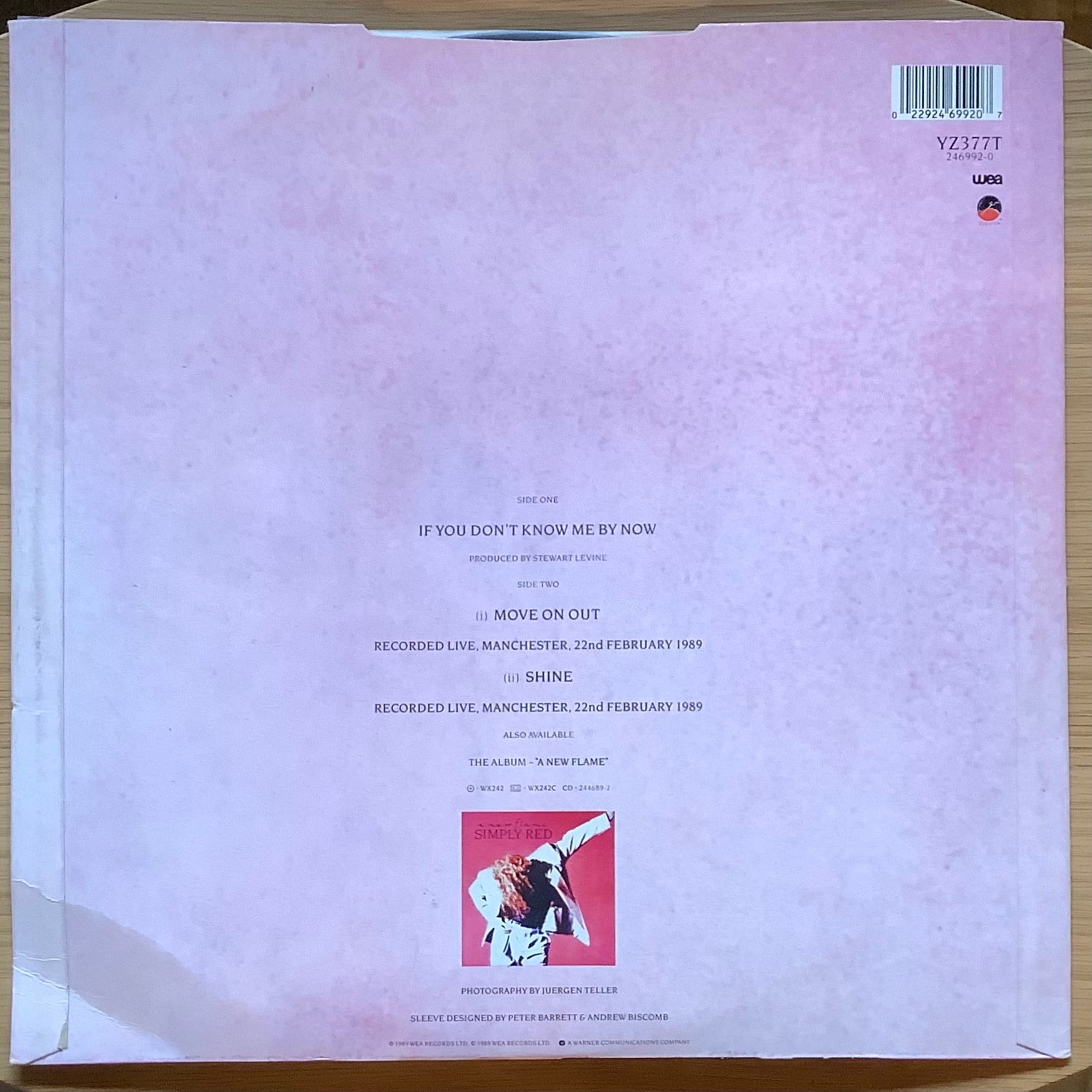 SIMPLY RED / IF YOU DON'T KNOW ME BY NOW | Plastic Soul Records