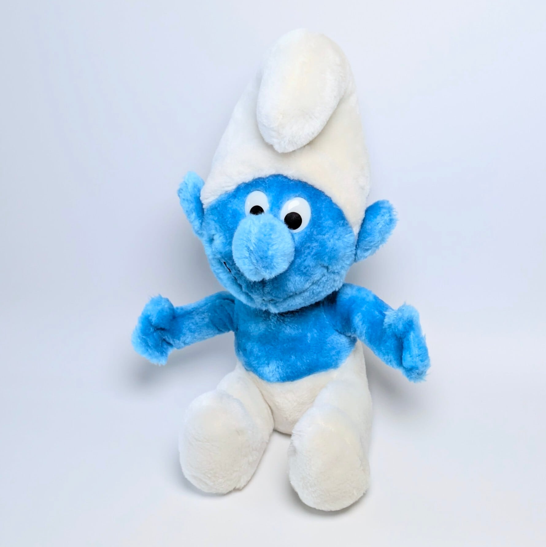 ☆ VINTAGE1980 ☆ 【 Smurf（スマーフ）】【B】お座り / PLUSH TOY / プラッシュ / ぬいぐるみ / VINTAGE / ビンテージ 〚アメリカン雑貨 アメトイ〛